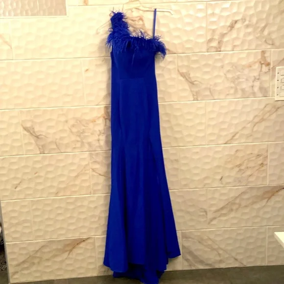 open lace back dress Long Modest Prom Dress with Long Sleeves